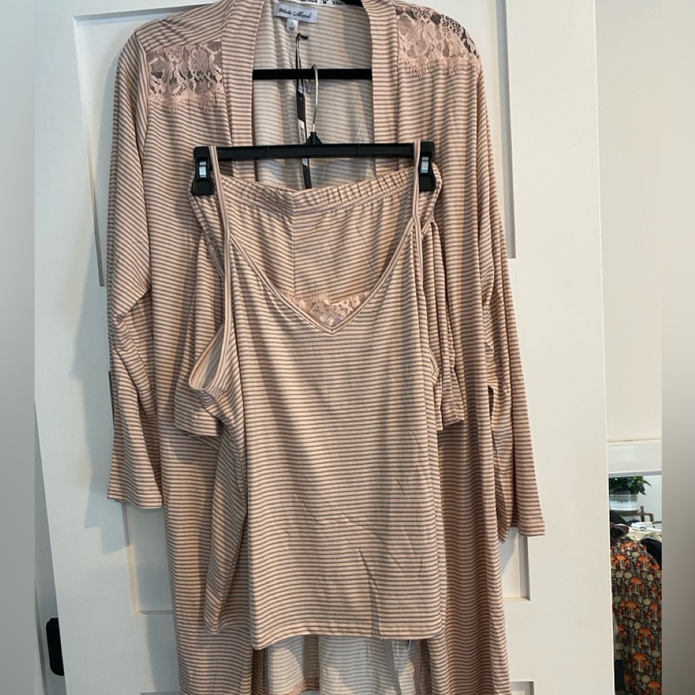 3 piece pajama and robe set